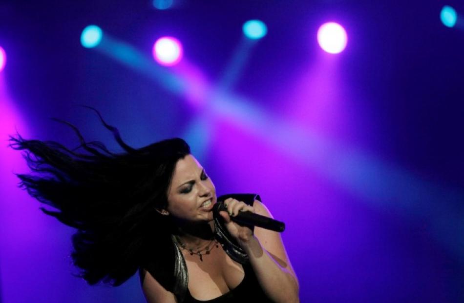 Amy Lee of Evanescence performs at the Rock in Rio Music Festival in Rio de Janeiro, Brazil....