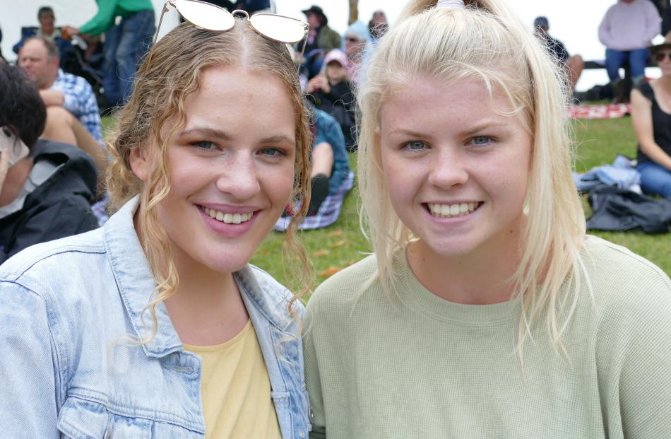 Annabelle Philps (17), of Milton, and Amy Eason (18), of Lawrence.