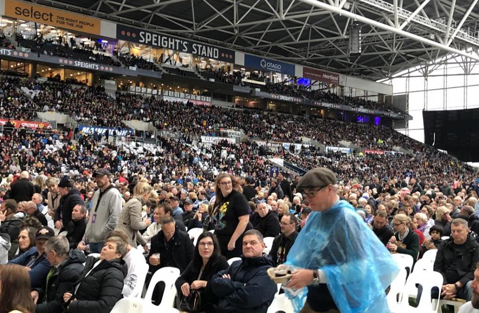 The crowd builds before Sir Elton takes the stage. Photo: Supplied