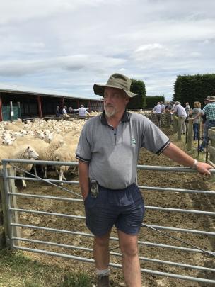 Lee Stream farmer Rob Sutton sells his capital ewe stock at his clearing sale last week.