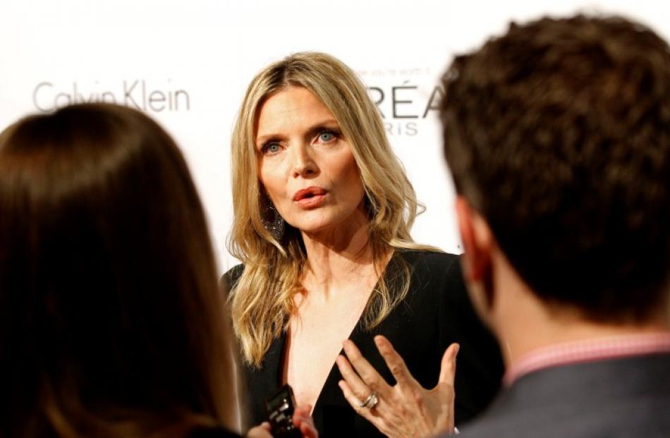 Actress Michelle Pfeiffer is interviewed at Elle's Women in Hollywood Tribute in Los Angeles....