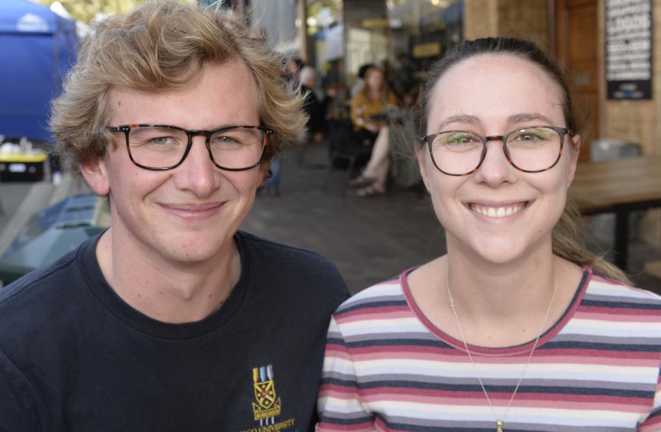 James Haig and Rebecca Gooby, both of Dunedin.