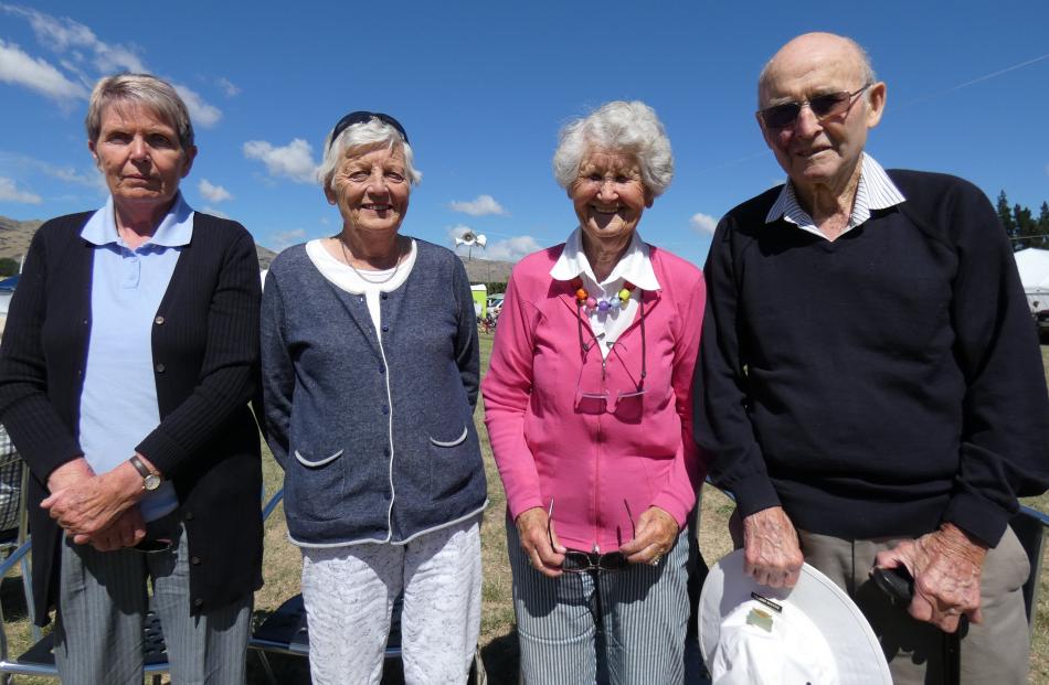 Norma Francis, of Naseby, Alma Elliot, of Ranfurly, and Elizabeth and Dickson Andrews, both of...