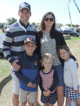 Morgan and Hayley Easton and their children, Lockhart (7), Arabella (4), Harriet (5).