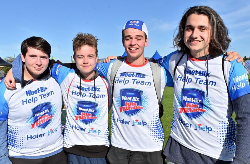 Connol Latty, Andrew Booth, Jahman Cochrane (all 17) and Jackson Clarkson (16), all of Dunedin.