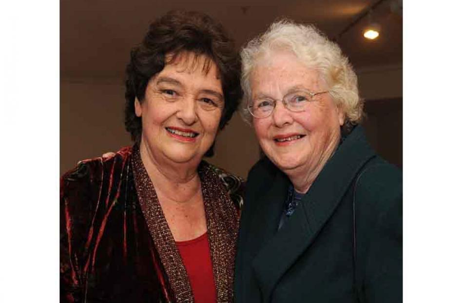 Alison Holst of Auckland and Nancy Carr of Dunedin.