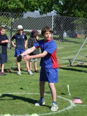Nick Thompson (9) of Arrowtown Primary.