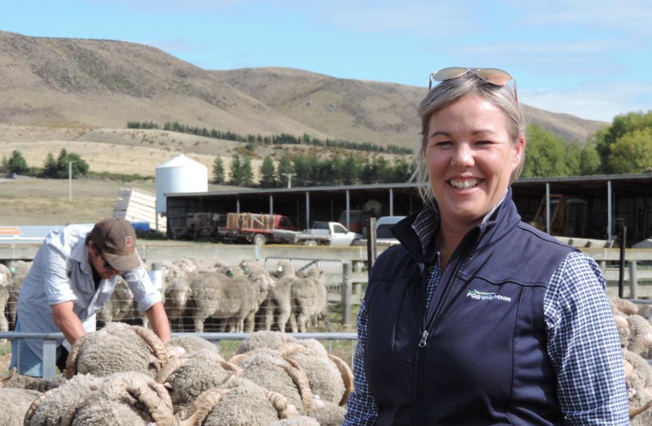 Ange Armstrong, the PGG Wrightson South Canterbury wool representative, said the Otematata...