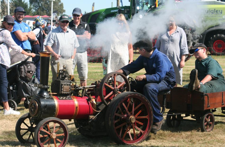 A scaled-down traction engine was a drawcard for visitors. Photos: Toni Williams