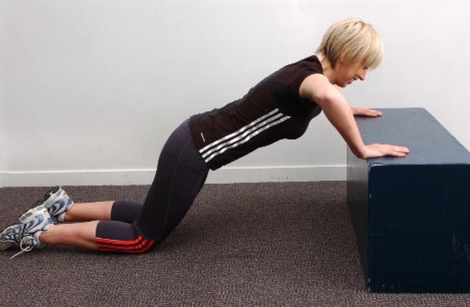 Incline press-up