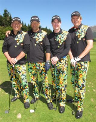 The Green Team (from left) Graeme Tait, Paul Van Dorp, Arron Harding and Richard Toulson, all of...