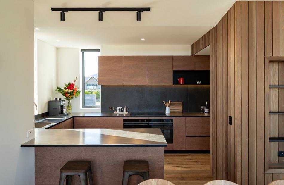 The kitchen and living areas are in the sunny northern wing.