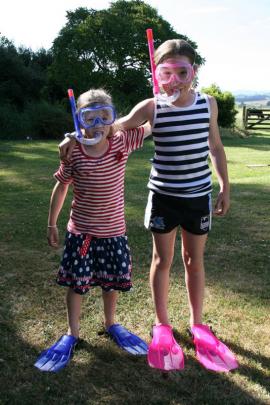 Looking forward to the family holiday in Picton later this month are Bridget (7, left) and Sophie...
