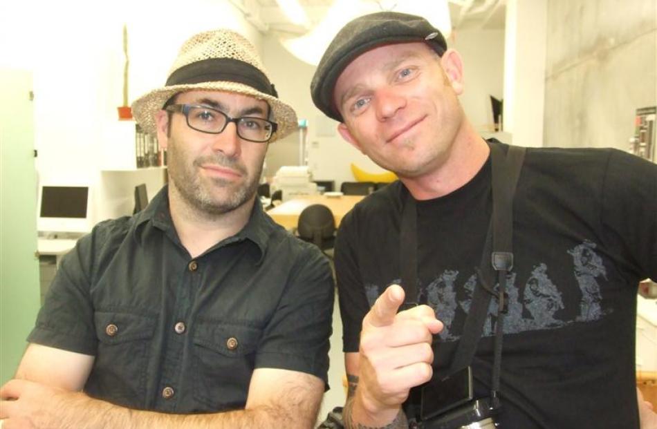 Paul Green (left) and Daimon Schwalger, also known as electronic music producer The Nomad.
