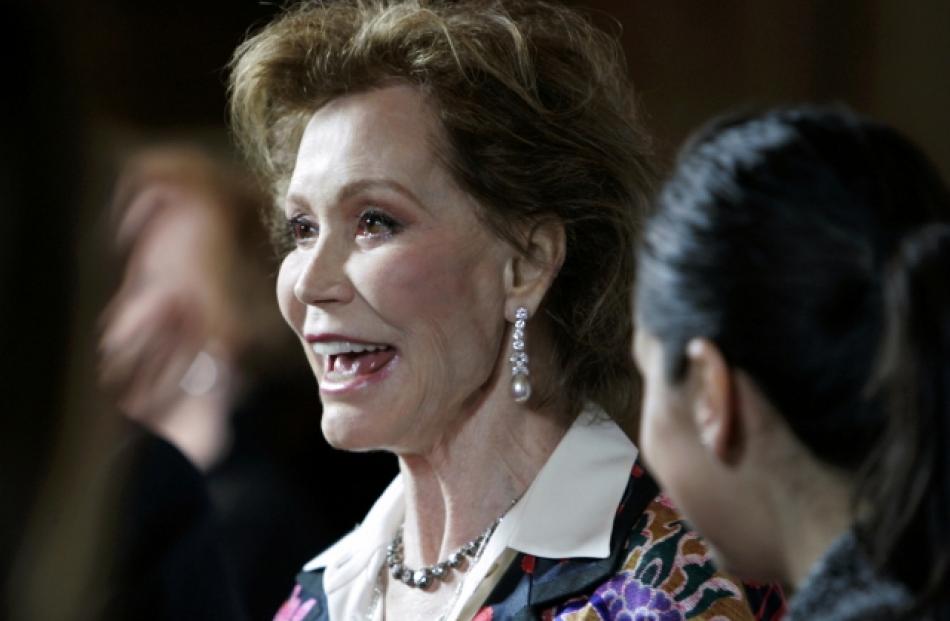 Actress Mary Tyler Moore arrives for the taping of 'Betty White's 90th Birthday: A Tribute to...
