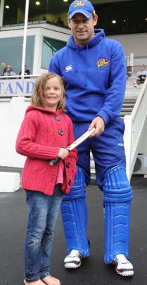 Ella Booth (7) with Nathan McCullum