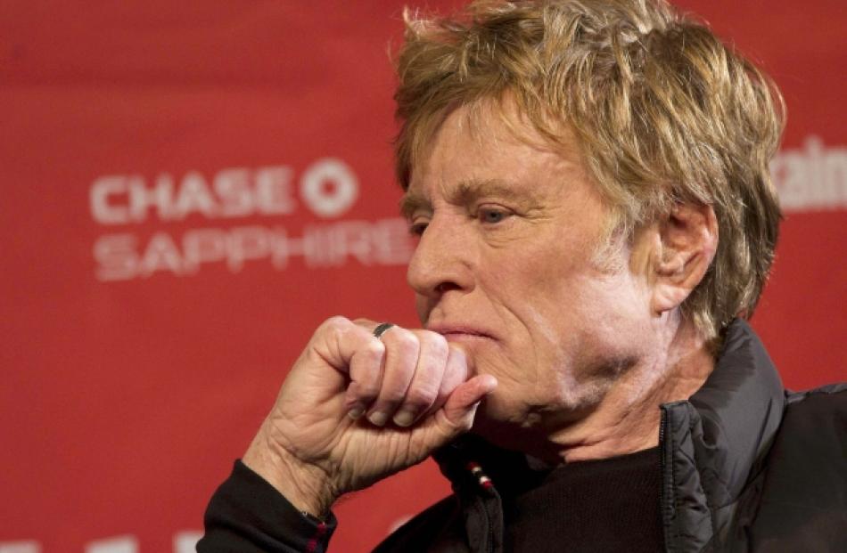 Robert Redford attends the opening news conference at the Egyptian Theatre during the first day...