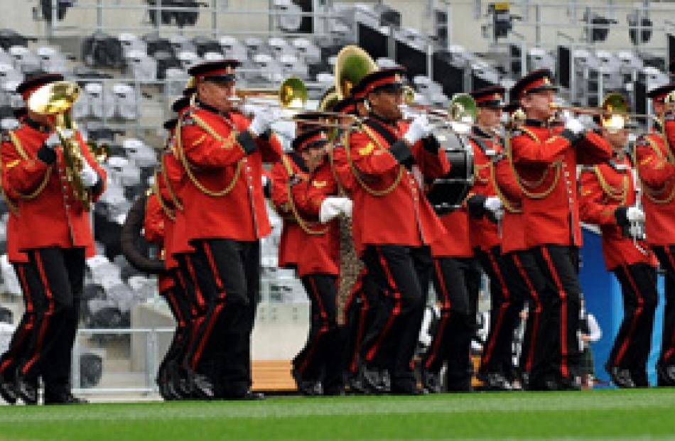 The New Zealand Army Band stars at the opening ceremony.