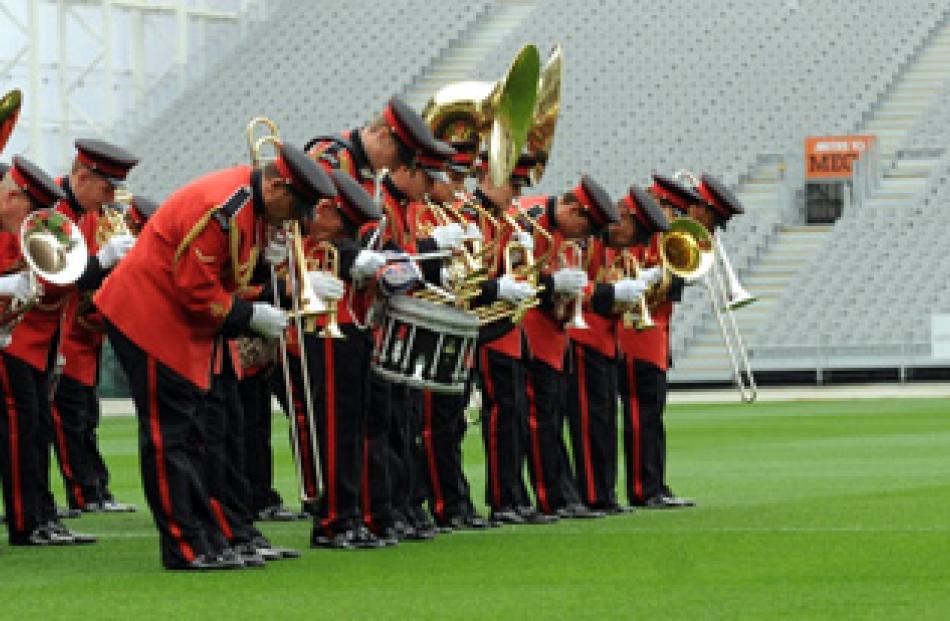The New Zealand Army Band stars at the opening ceremony.