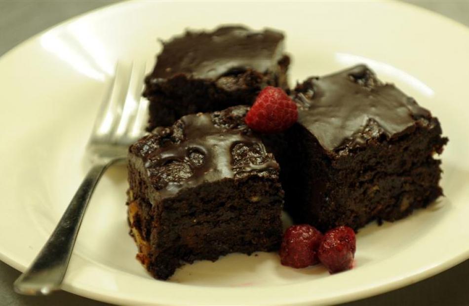 Gluten-free chocolate brownie. See below for recipe. Photo by Peter McIntosh.