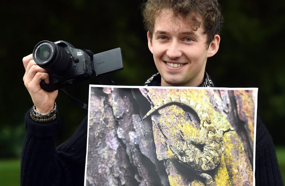 University of Otago postgraduate wildlife management student Samuel Purdie, the overall winner of...