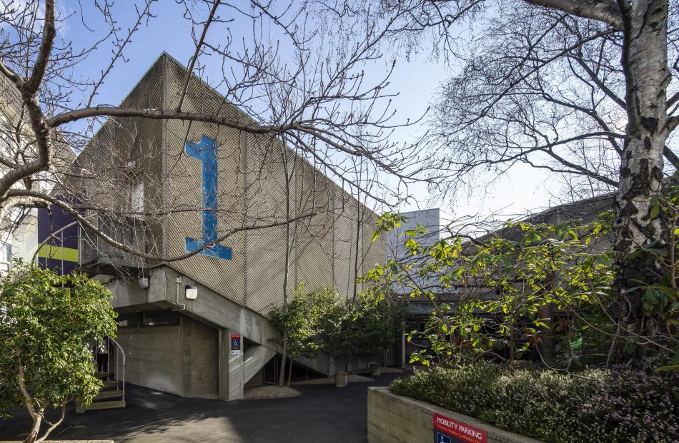 The University of Otago Archway Lecture Theatres, designed by McCoy and Wixon in 1974. PHOTO:...