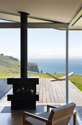 Cliff-face views from the summer room.