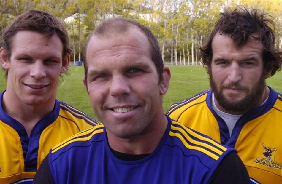 Stalwarts (from left) Josh Blackie, Anton Oliver and Carl Hayman all headed overseas after the...