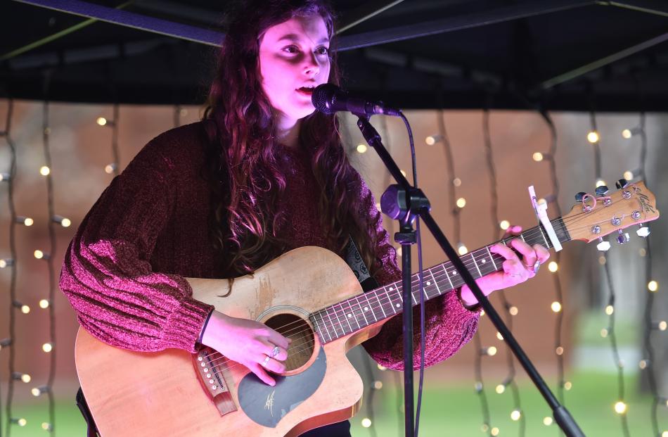 Hannah Wallace,  of the Sunshine Coast, performs at the festival.