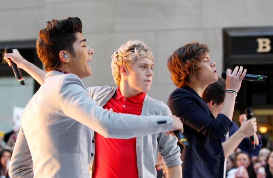 British-Irish band One Direction performs on NBC's 'Today' show in New York. REUTERS/Brendan...