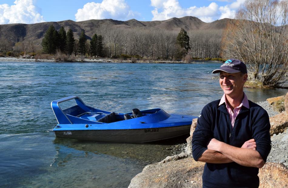 Braided River Jet Boating owner Ronald Clearwater in Kurow.  