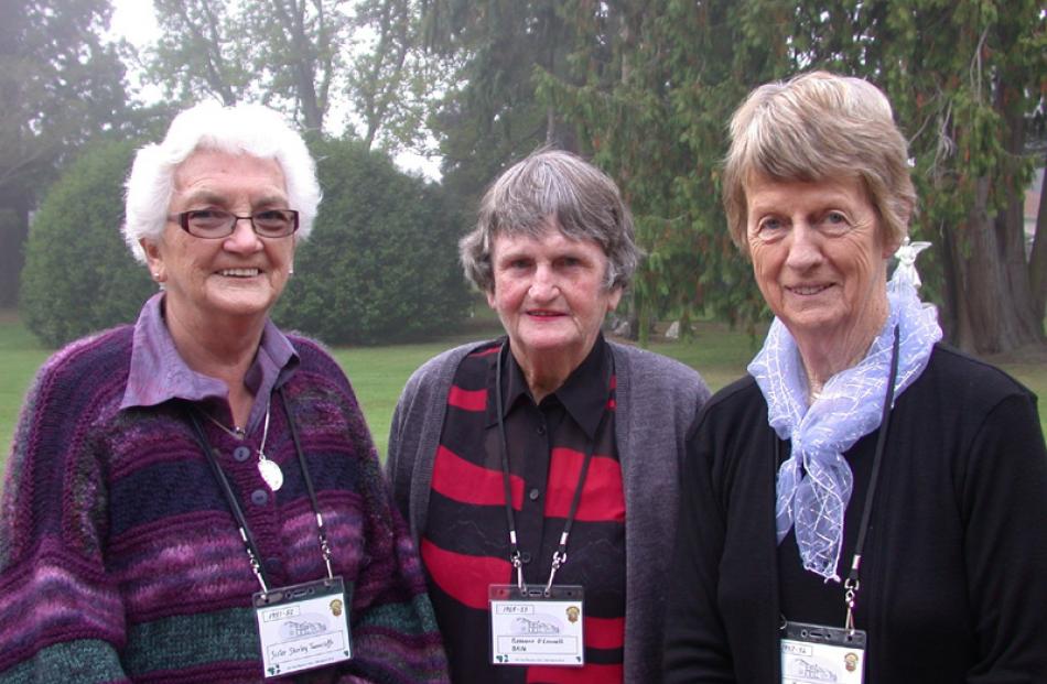 Sr Shirley Tunnicliffe, of Flaxmere, Rosanne O'Connell (nee Bain), of Riverton, and Judith...