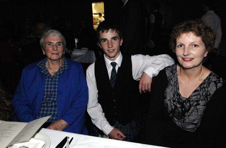 Piper Scott Marshall (17), with his grandmother, Margaret Campbell, and mother Julie Marshall,...