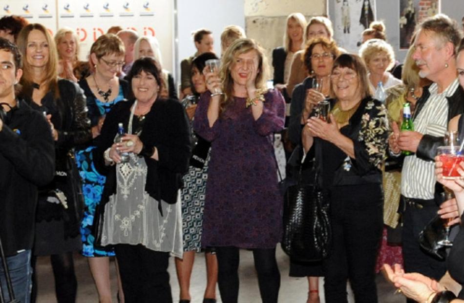 The crowd celebrates the official opening of iD Dunedin Fashion Week. Photos by Linda Robertson.