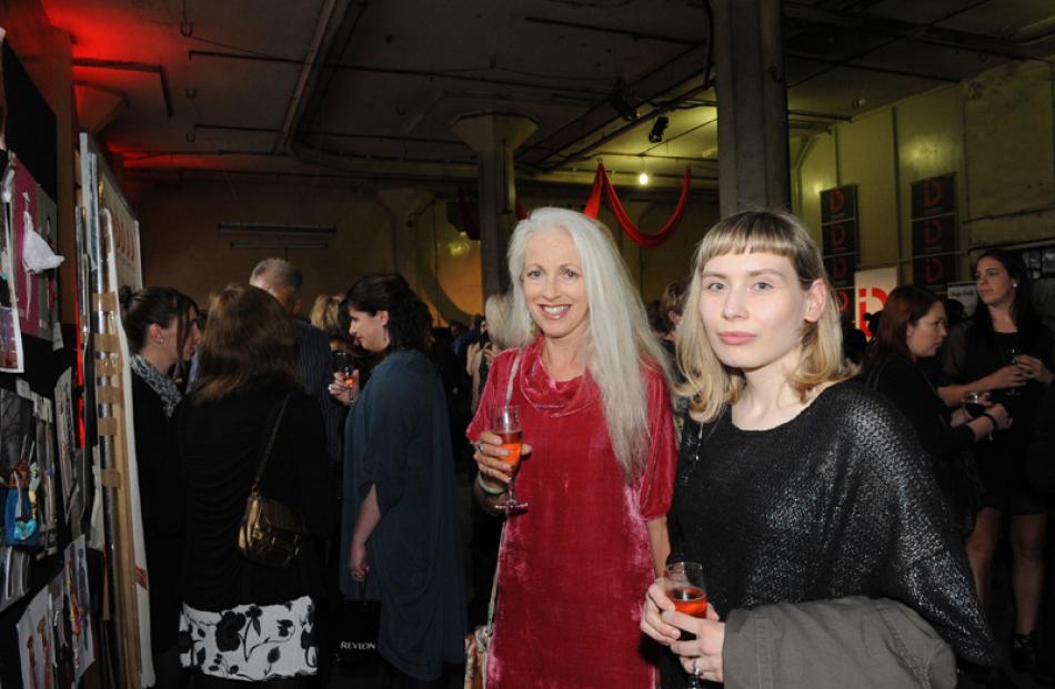 Dallas Cunningham (left), designer with St Clair Design, Dunedin and Vedrana Mastela - Emerging...