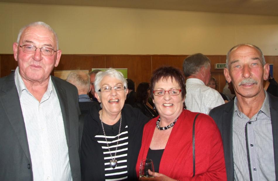 Errol and Mairie Holden, of Waiwera South, Anne and Danny Allison, of Balclutha.