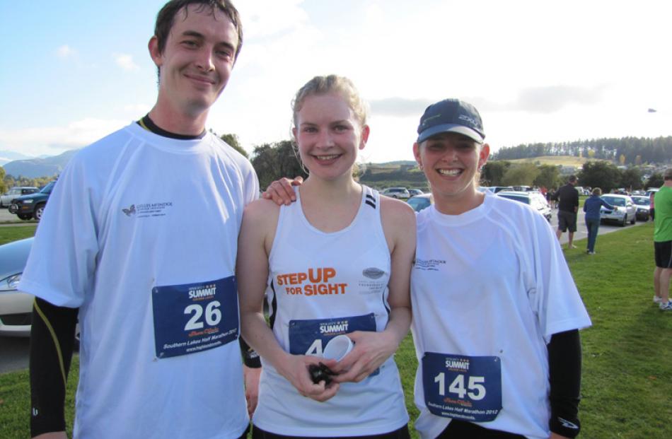 Brad Panckhurst, Sophie Blomfield and Natalie Irving, of Dunedin.