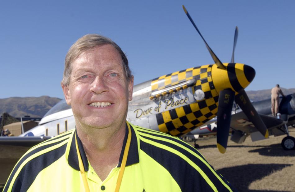 Dunedin man graham fox was thrilled about his ride in the Dove of Peace P51 Mustang on Friday...