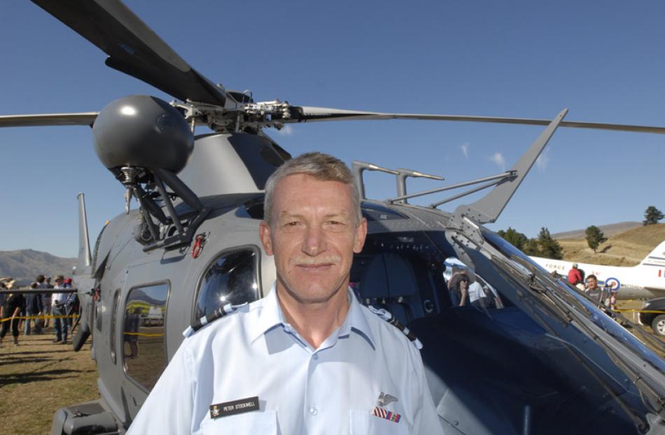 RNZAF Vice Marshal Peter Stockwell at Warbirds over Wanaka on Saturday.