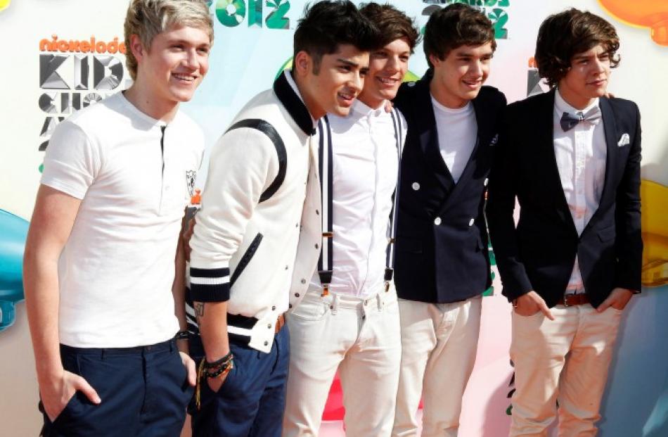 Hysteria makers . . . One Direction. Photo Reuters