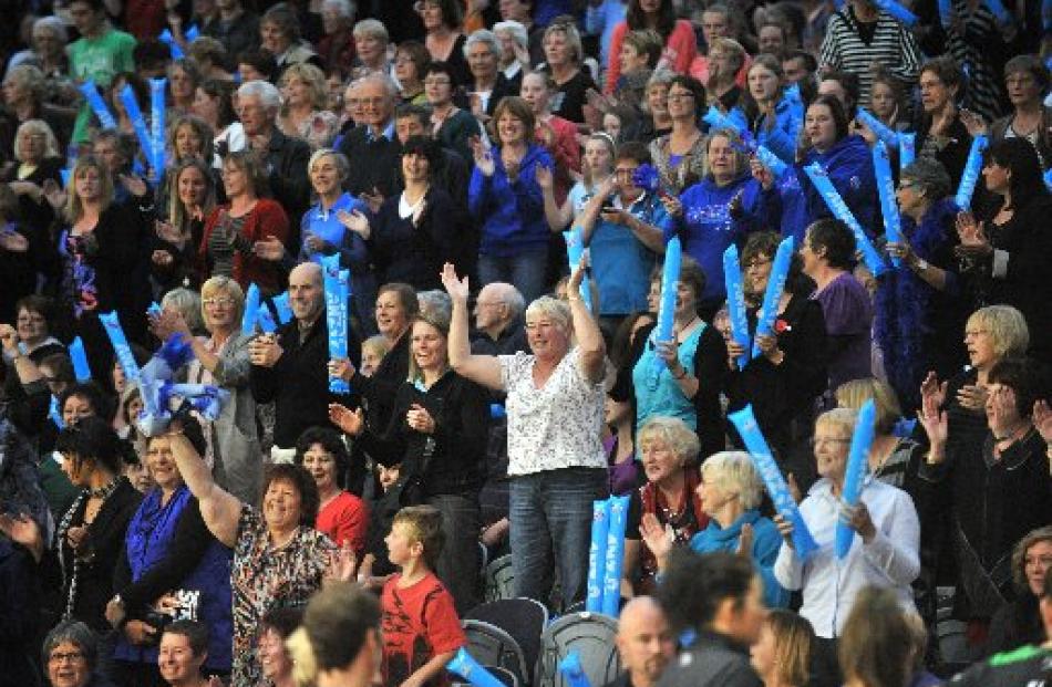Part of the 2200-strong crowd.