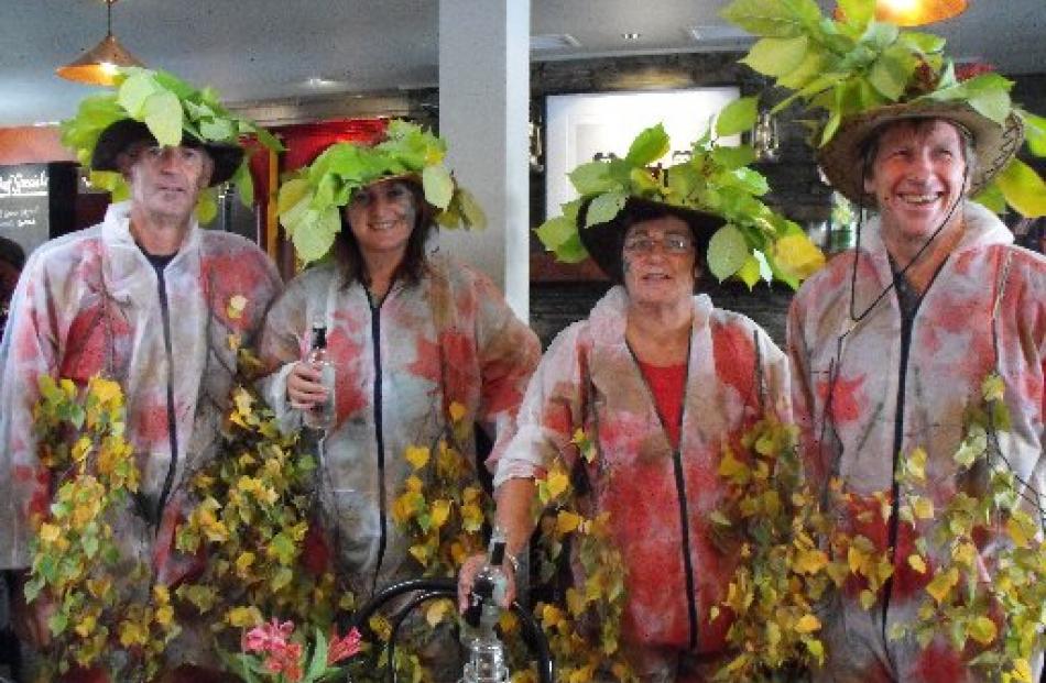 The Autumn Team of Gary Lawson, Fiona Young, of Queenstown, and Philippa and Selwyn Winter, of...