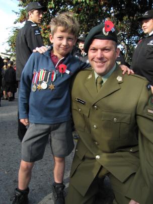 Wanaka teacher Paul Cartlidge's New Zealand Army Territorial Force uniform was the focus of much...