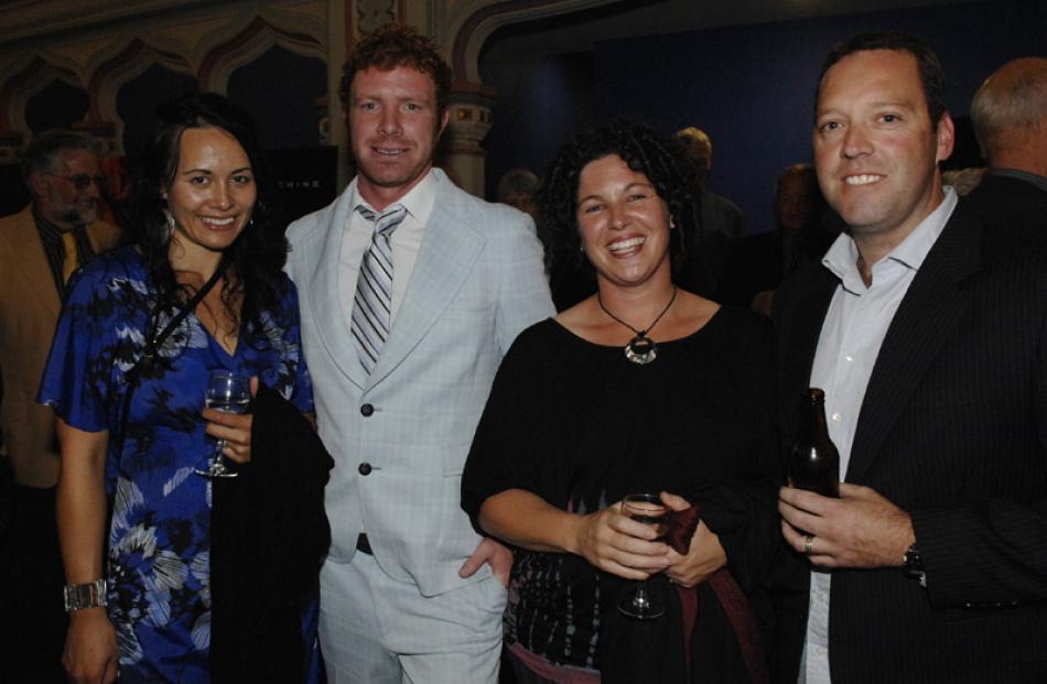 From left: Marina and Anthony Harris and Jo and Dean Bell all of Dunedin