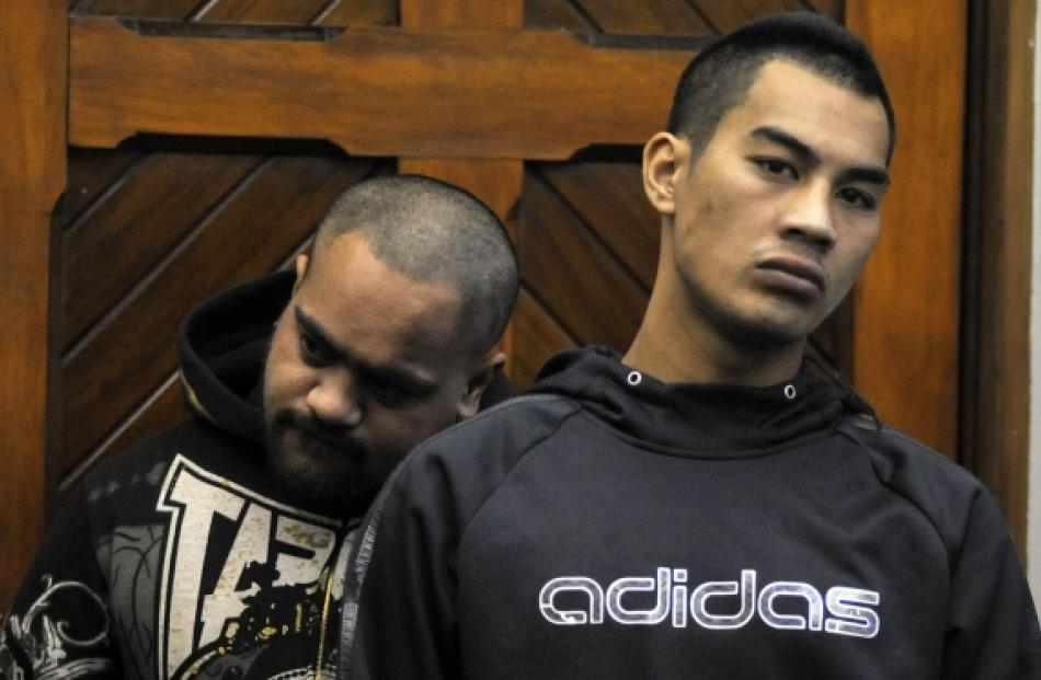 Michael Kushell and Poutokomanawa Hapi await sentence in the Dunedin District Court for their...