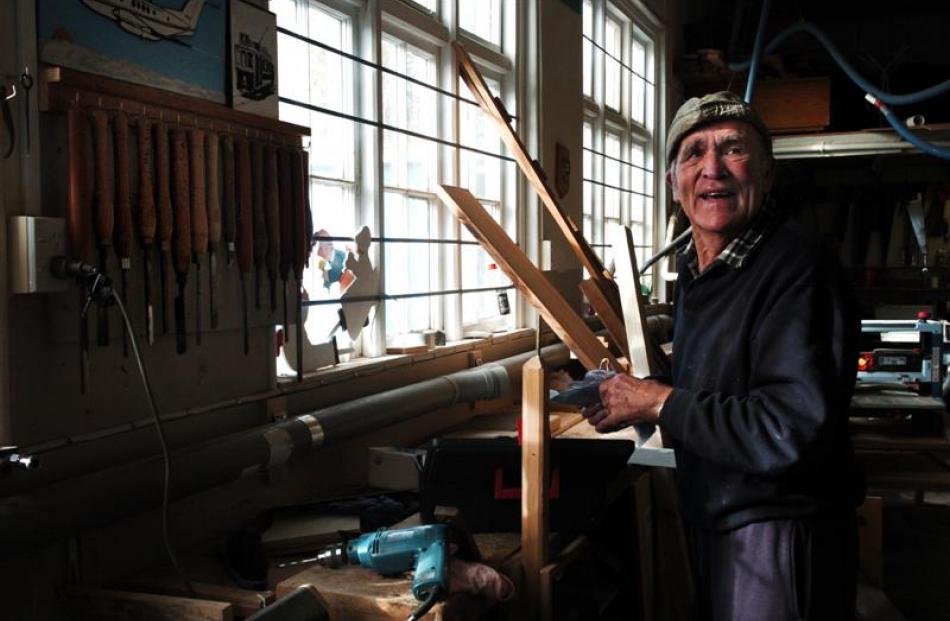 John King uses wood to make everything from garden sculptures to portraits of politicians. Photos...