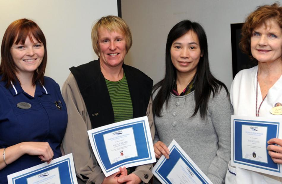 Amberley Thomson, Angela Milner, Ivy Chu and June Sullivan.