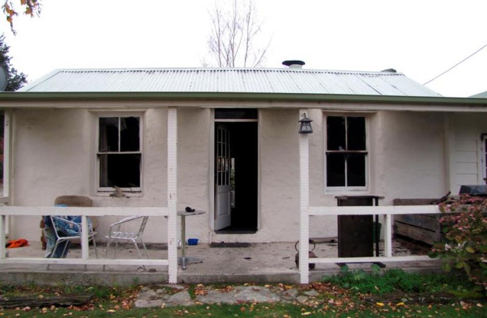 The Stringer house after the fire.