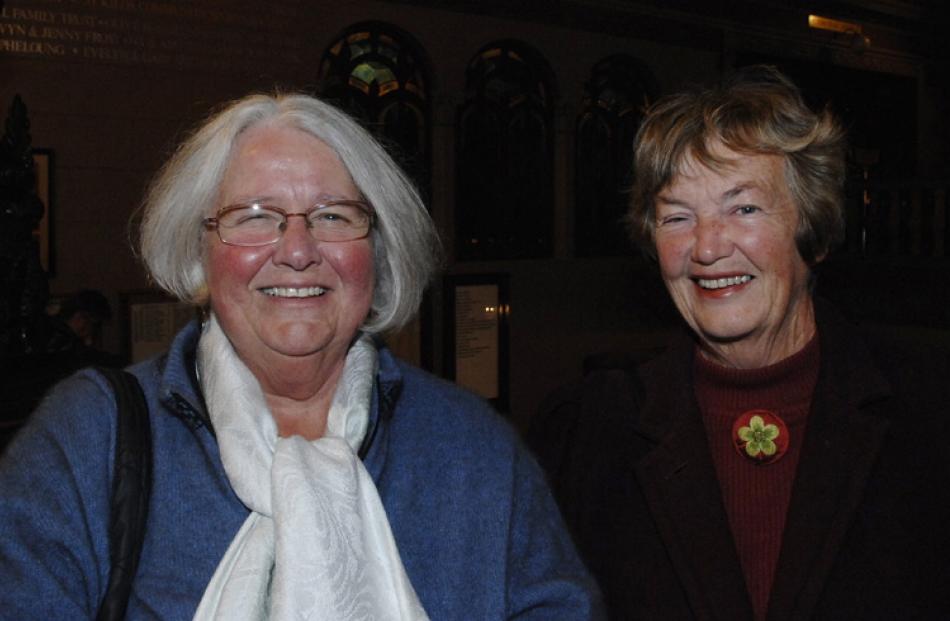Loraine Whitwell and Alyth Grant, both of Dunedin.