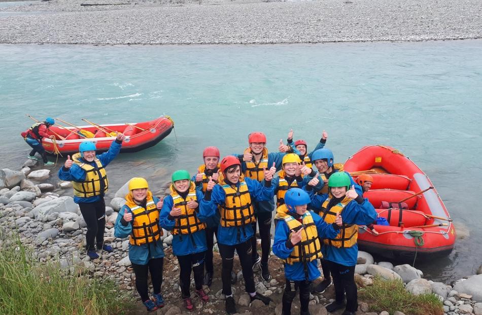 Rafting on the Rangitata.